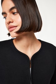 Whistles Collarless Jersey Jacket - Image 4 of 5