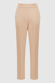 Reiss Camel Ember Slim Fit High Rise Trousers - Image 2 of 5