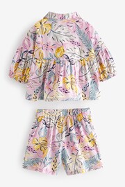 Lilac Purple Lemons Blouse And Shorts Co-ord Set (3mths-8yrs) - Image 6 of 7