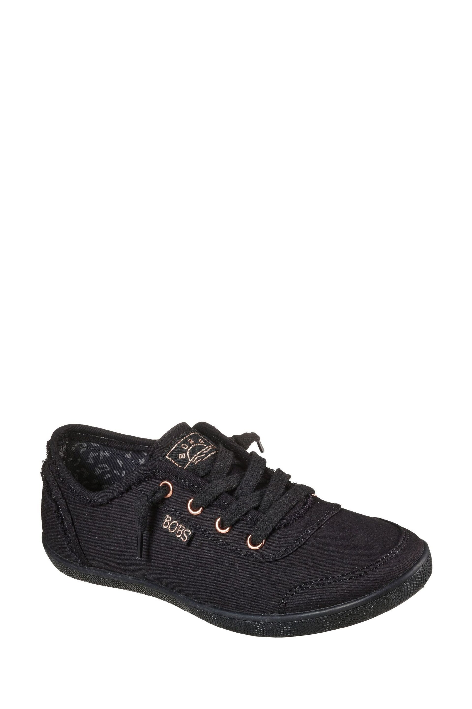 Skechers Black Bobs B Cute Womens Trainers - Image 3 of 4