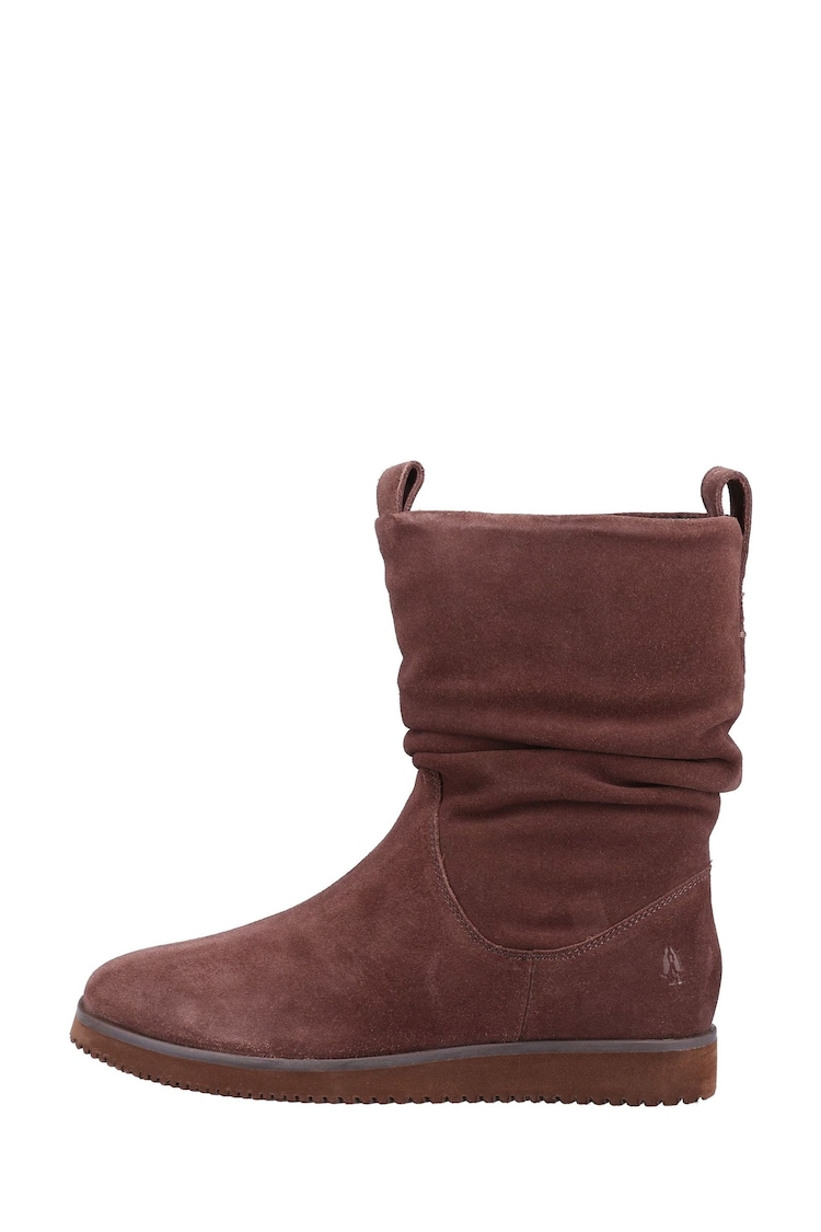 Hush Puppies Chow Chow Brown Ruched Boots - Image 2 of 10