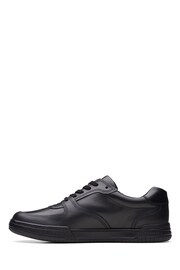 Clarks Black Multi Fit Leather Fawn Lay Shoes - Image 4 of 9