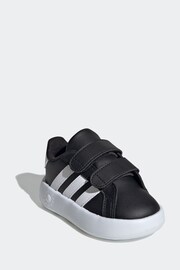 adidas Black Kids Grand Court 2.0 Shoes - Image 3 of 12