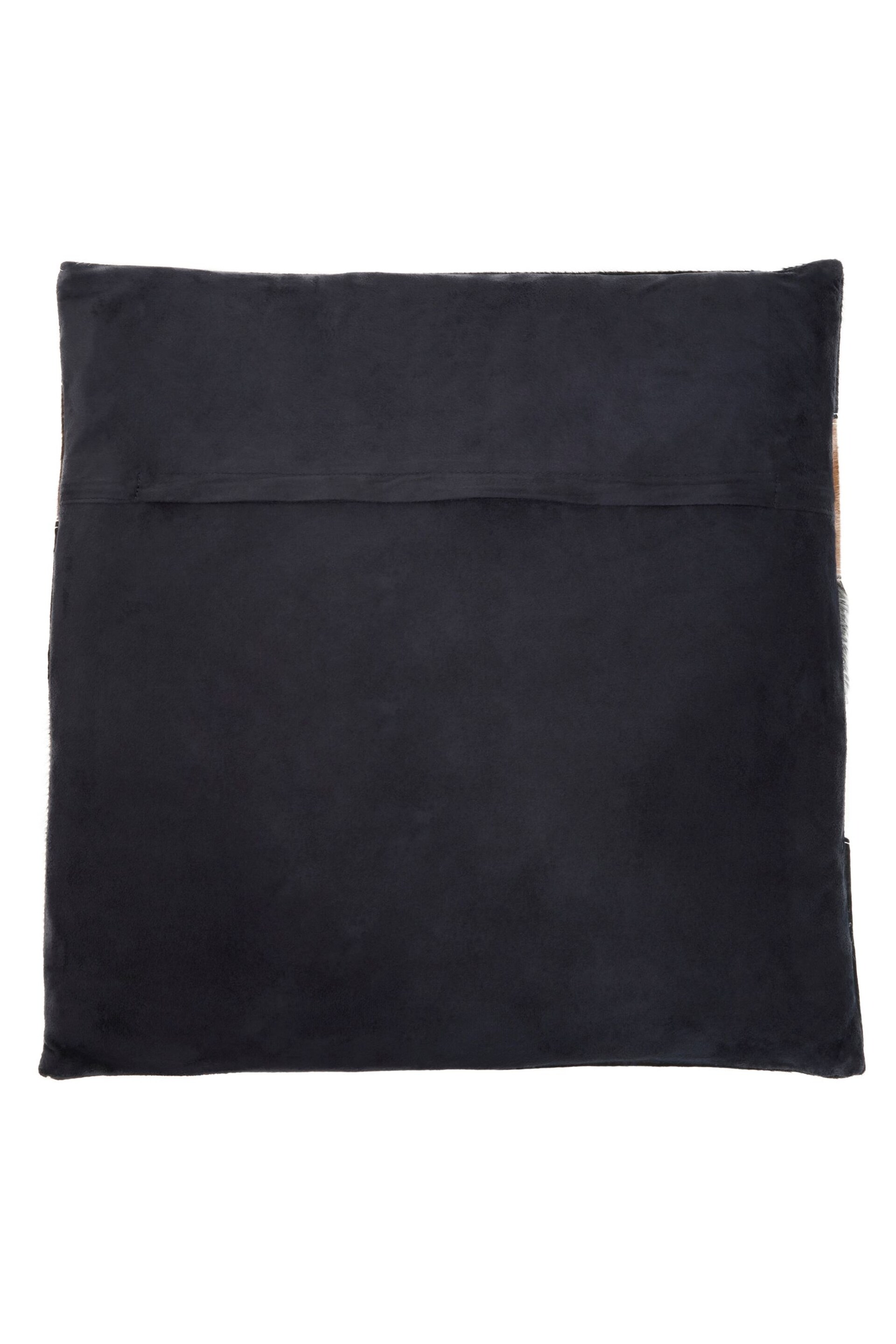 Fifty Five South Grey Safari Genuine Leather Cushion - Image 6 of 7