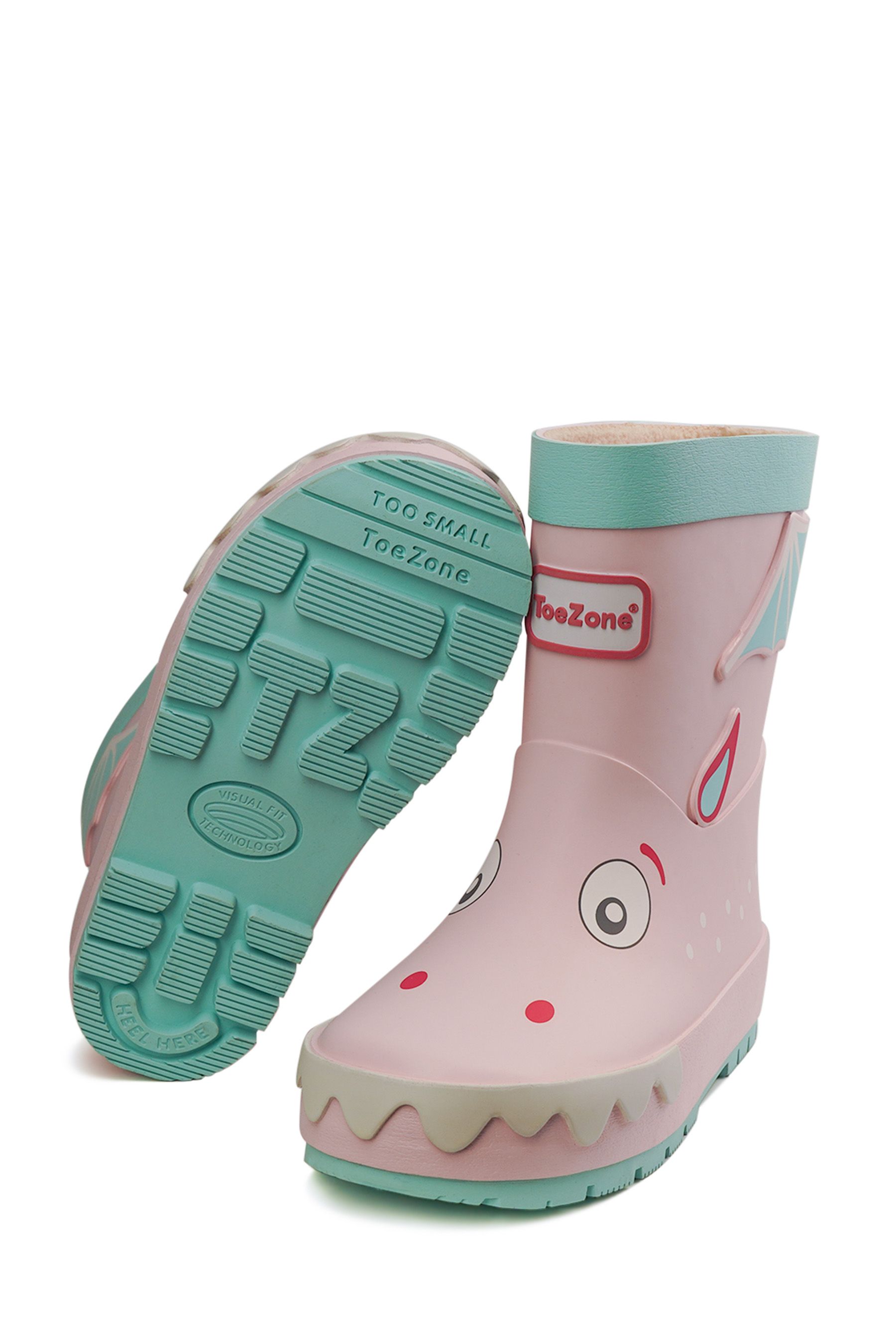Buy ToeZone Pink Dragon Rain Boots from Next Luxembourg