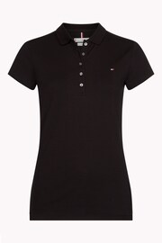 Tommy Hilfiger Black Short Sleeve Slim Polo Shirt - Image 5 of 5