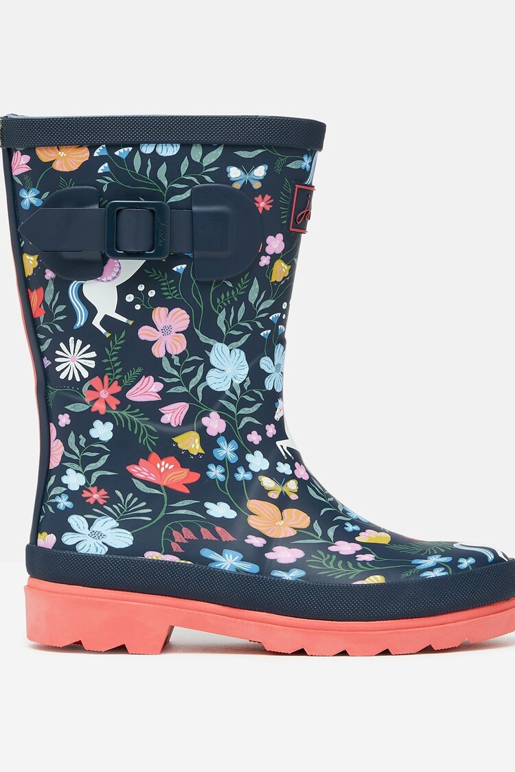 Buy Joules Girls' Navy Blue Printed Wellies from the Next UK online shop