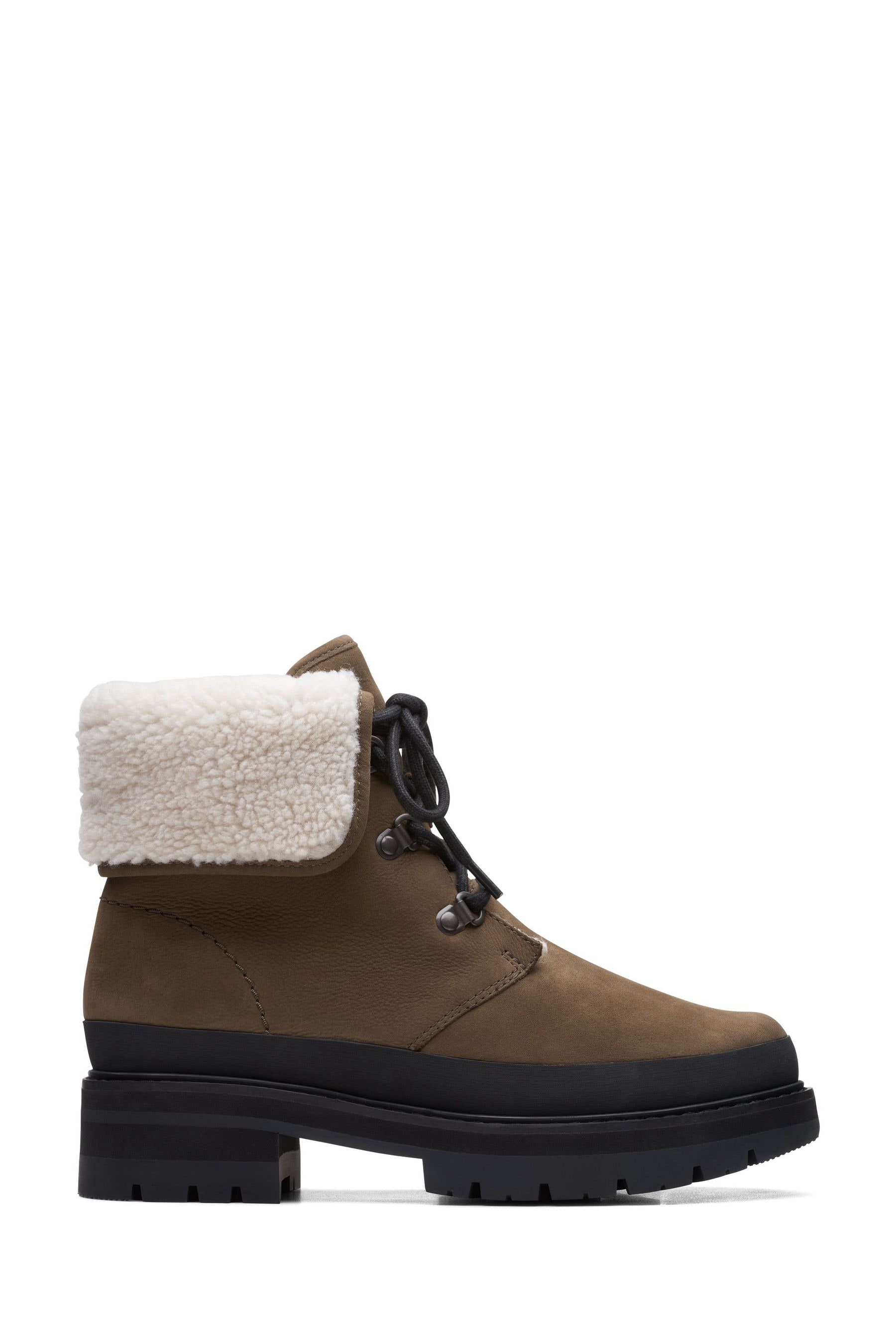 Buy Clarks Green W Lined Orianna Turn Boots from Next Ireland