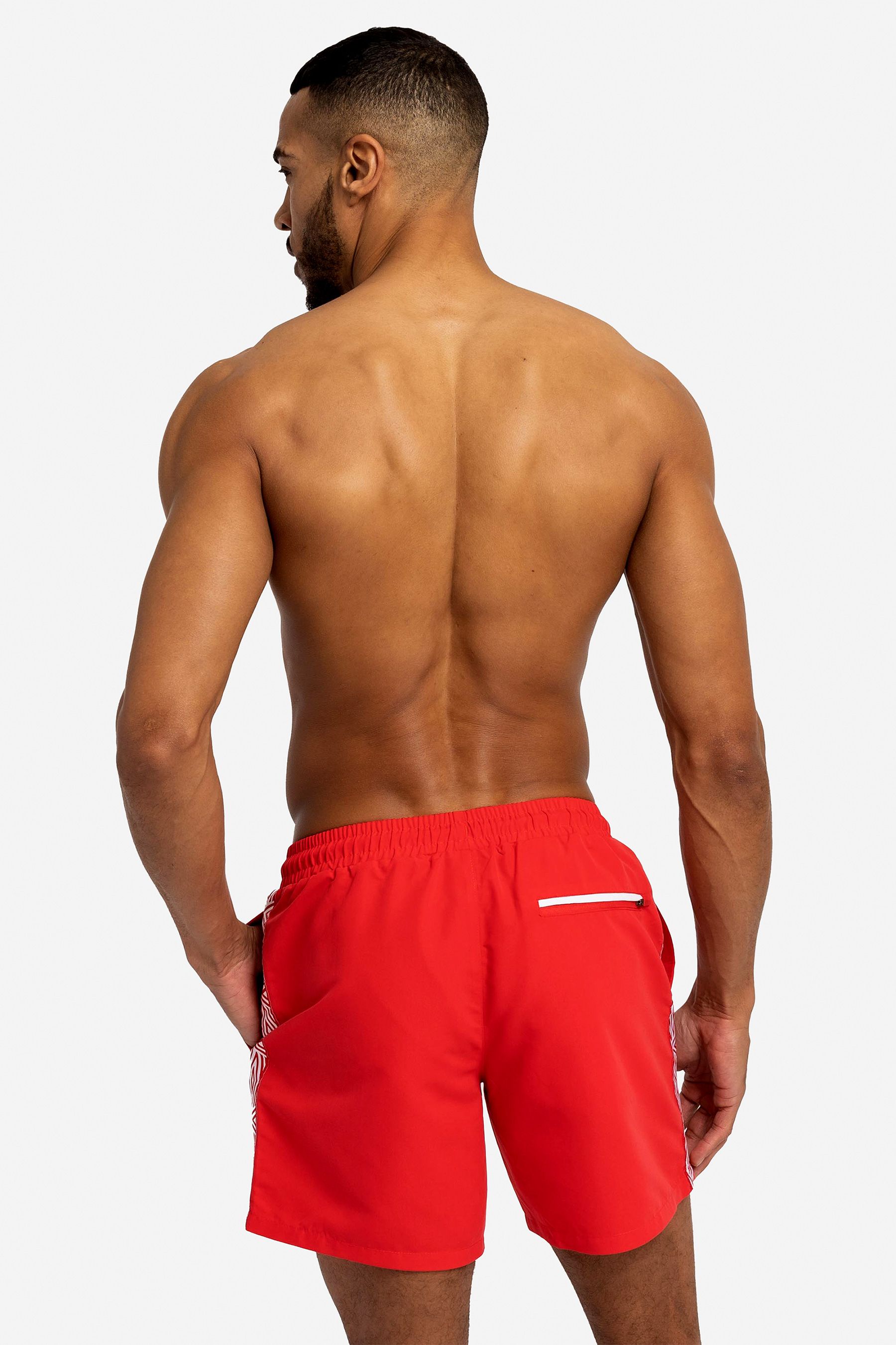 Buy Umbro Red Taped Swim Shorts from Next Luxembourg