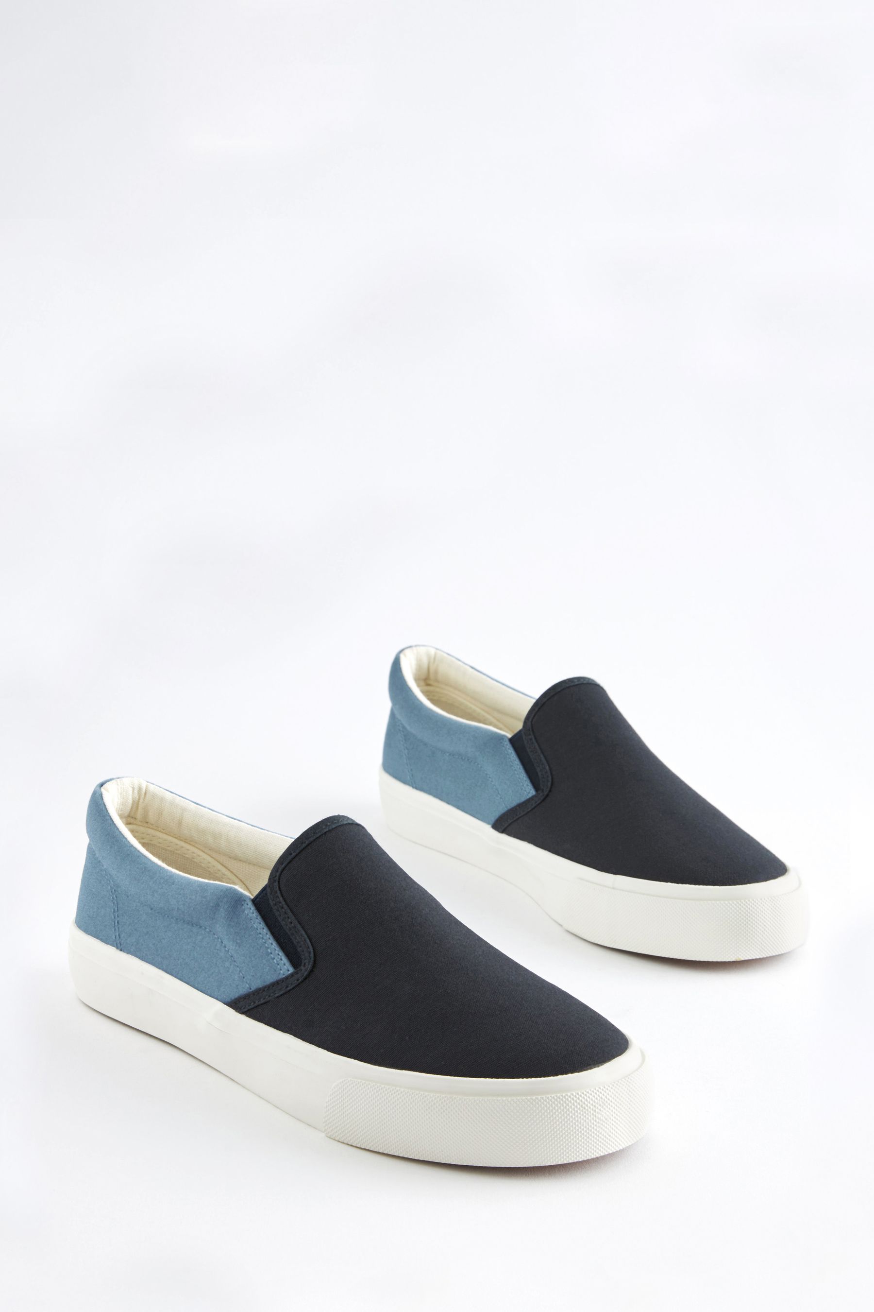 Buy Navy Blue Slip On Canvas Shoes from Next Ireland