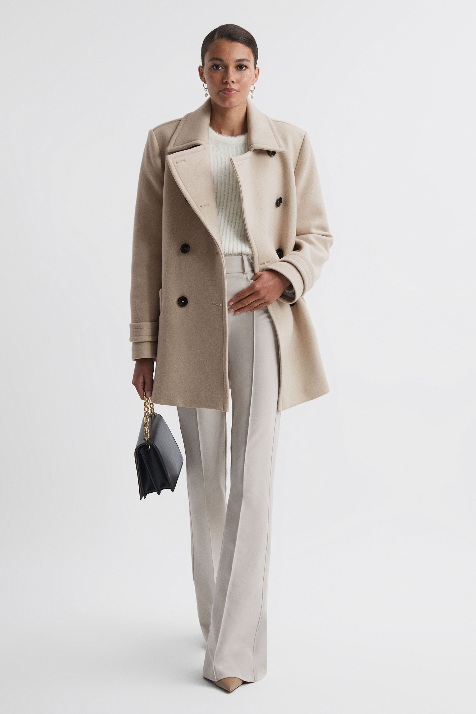 Reiss double breasted coat top