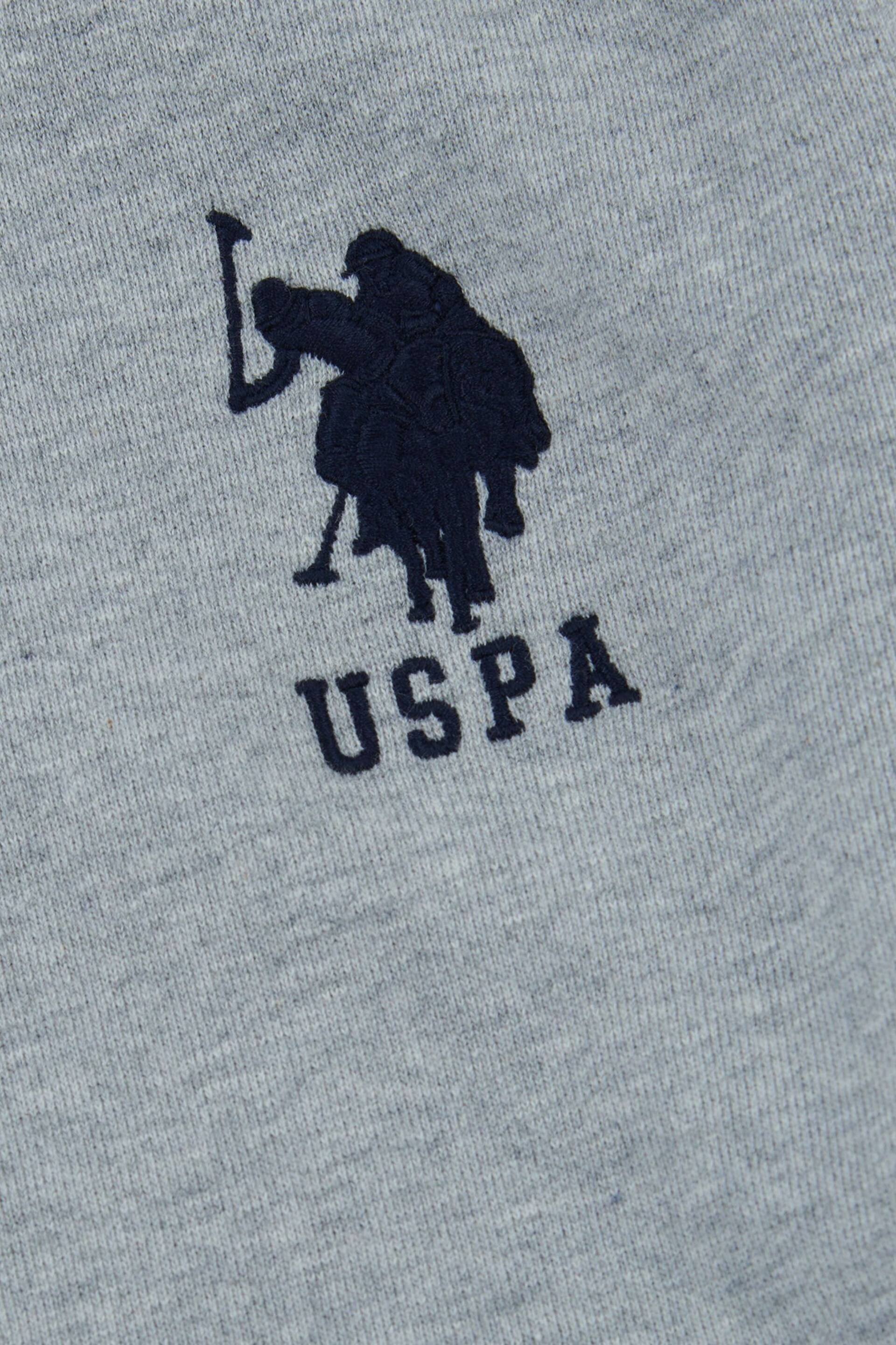 U.S. Polo Assn. Mens Vintage Grey Heather Crew Sweatshirt - Image 5 of 5