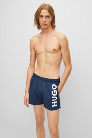 Hugo Black Abas Swim Shorts - Image 1 of 4