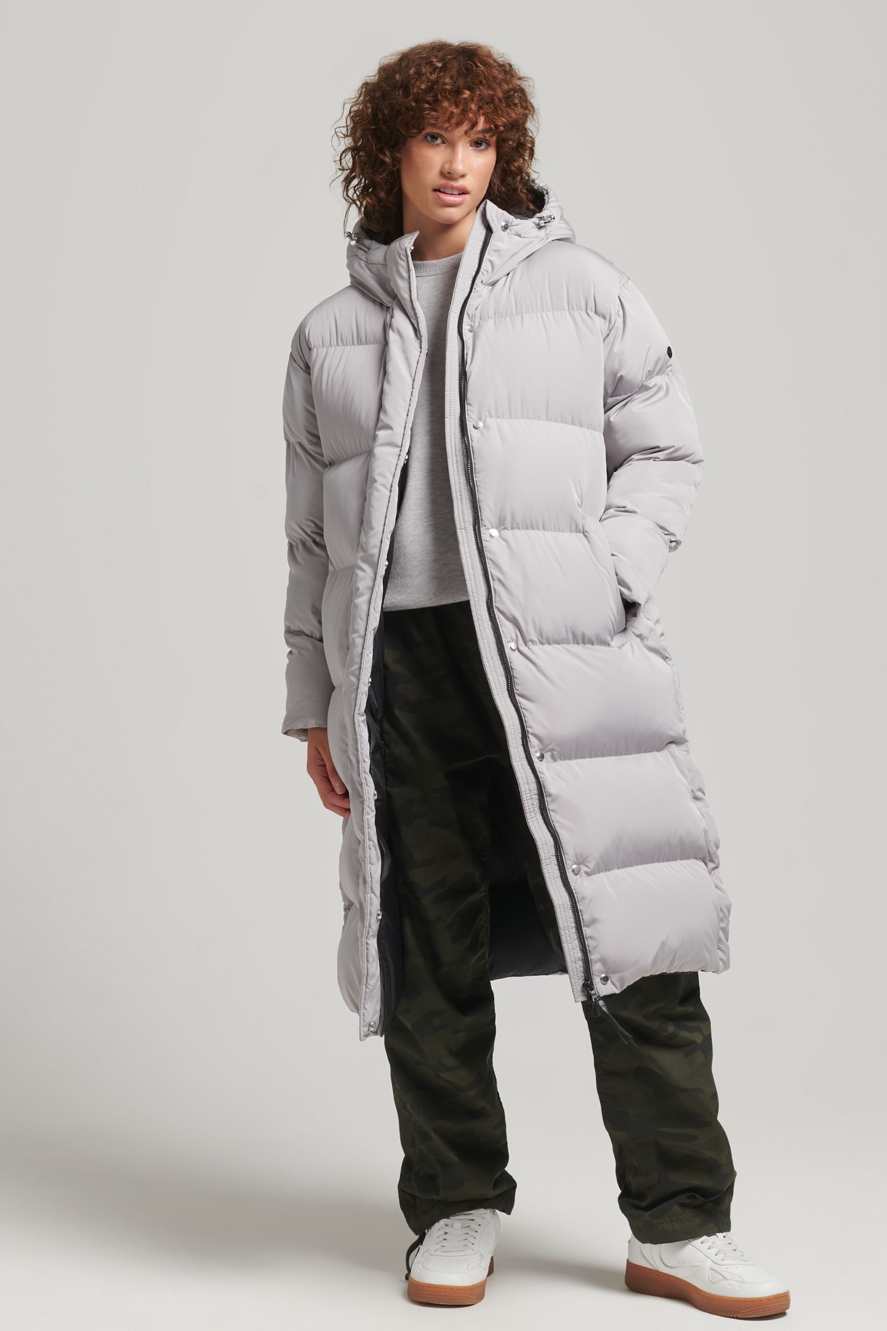 Superdry grey coat new arrivals