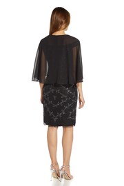 Adrianna Papell Black Chiffon Cover-Up - Image 3 of 4