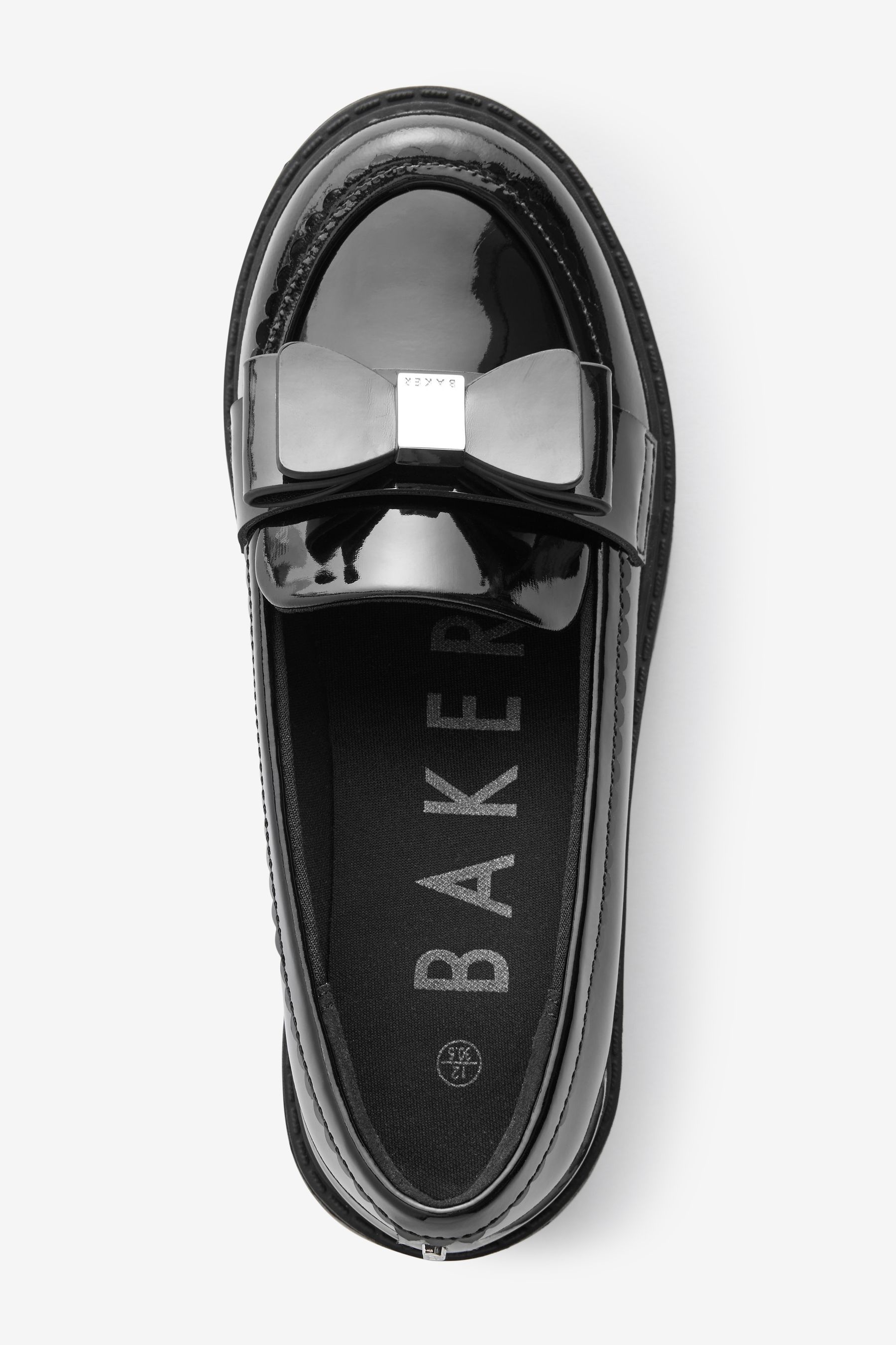 Buy Baker by Ted Baker Girls Back to School Black Loafer Shoes with Bow from Next Luxembourg