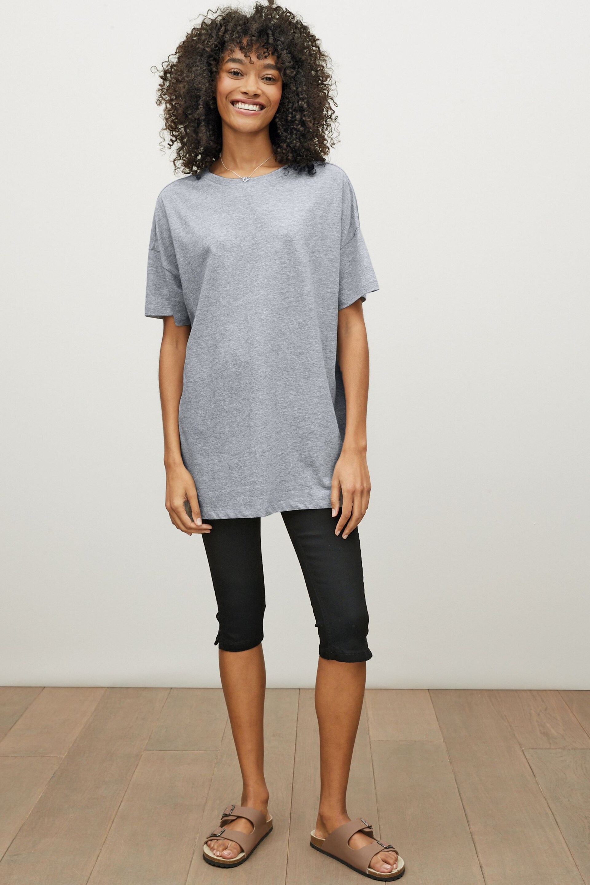 Grey Oversized T-Shirt - Image 1 of 5