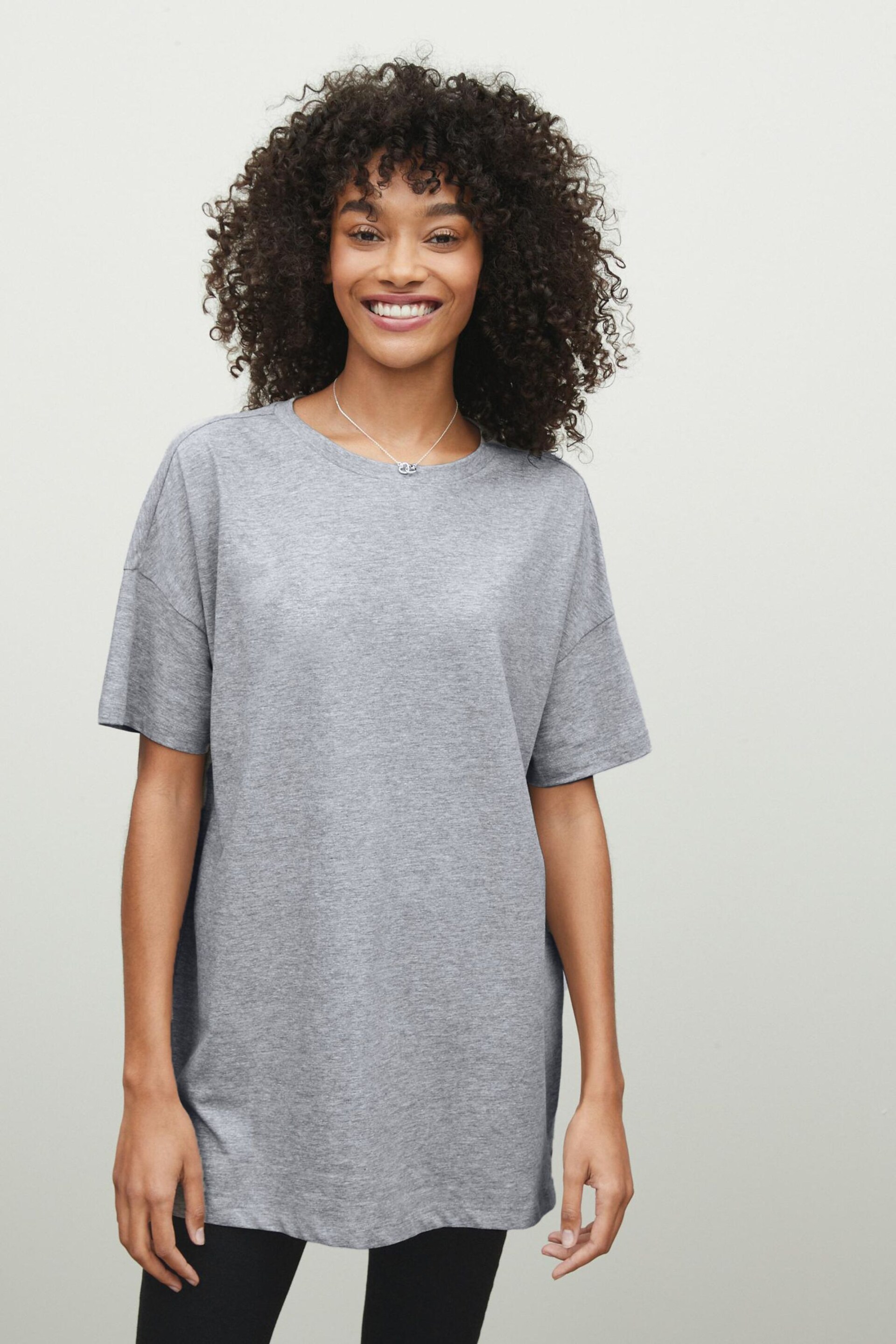 Grey Oversized T-Shirt - Image 2 of 5