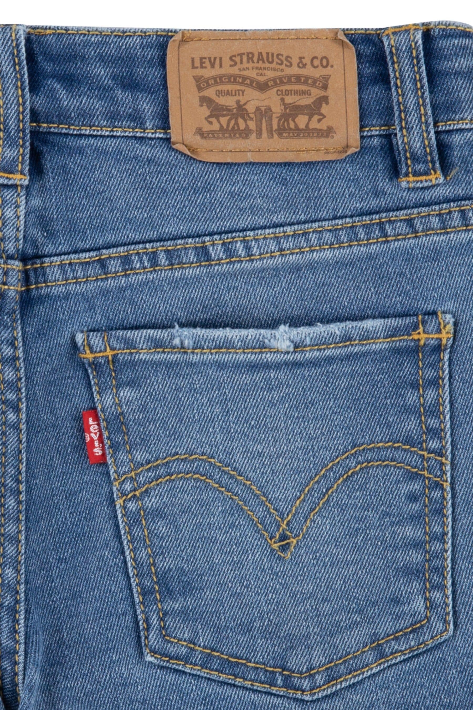 Buy Levi s Blue Girlfriend Denim Shorts from Next Luxembourg