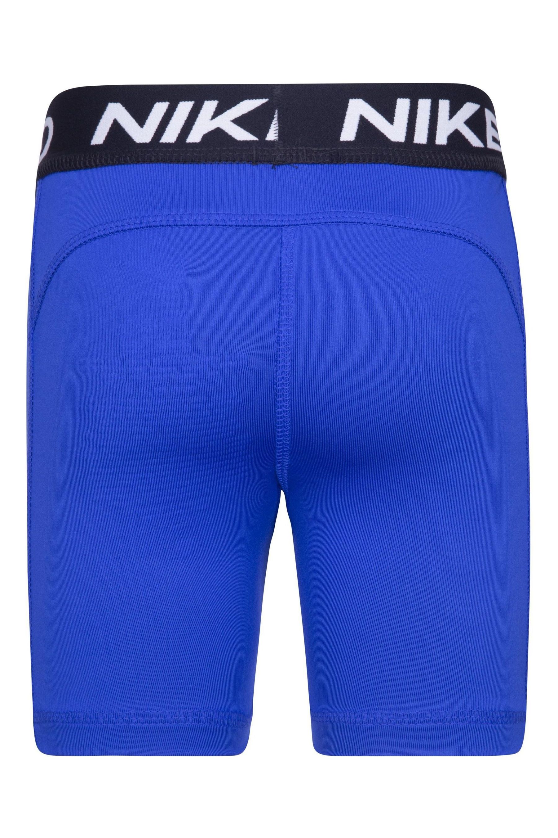 Buy Nike Blue Little Kids Pro Dri FIT Shorts from Next Luxembourg