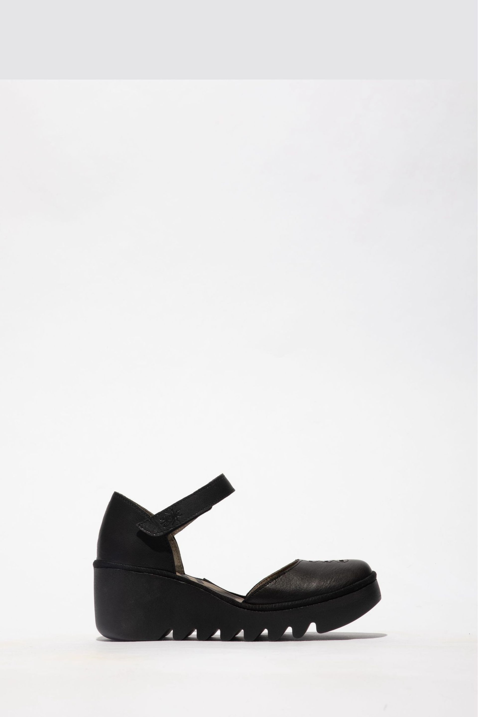 Fly London Black Biso Wedge Shoes - Image 1 of 4