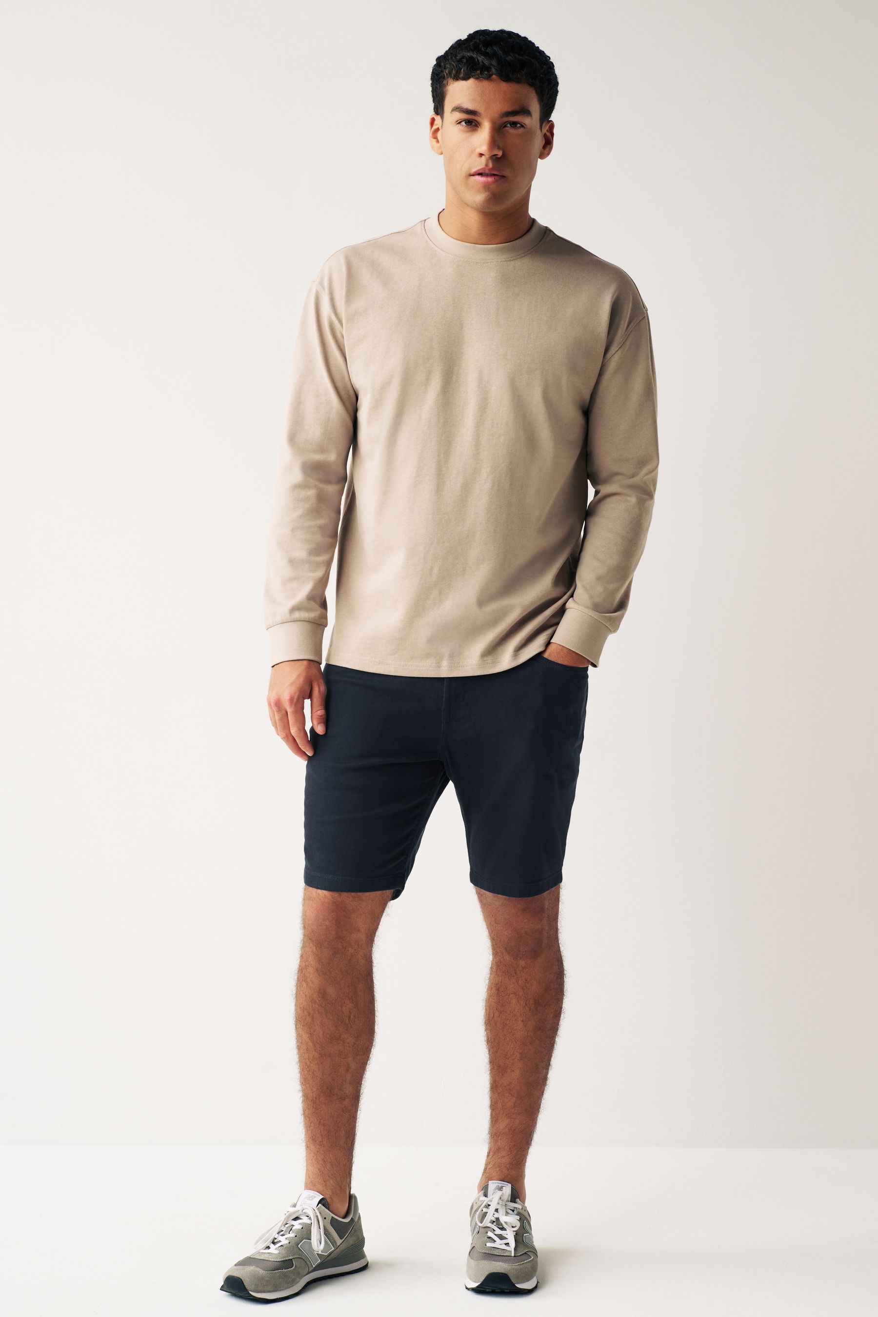 Next navy chino shorts sale