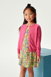 Bright Pink Button-Up Cardigan (3-16yrs) - Image 1 of 6
