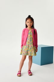 Bright Pink Button-Up Cardigan (3-16yrs) - Image 2 of 6
