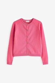 Bright Pink Button-Up Cardigan (3-16yrs) - Image 5 of 6
