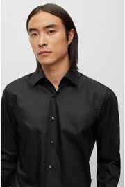 BOSS Black Regular Fit Poplin Easy Iron Long Sleeve Shirt - Image 1 of 5