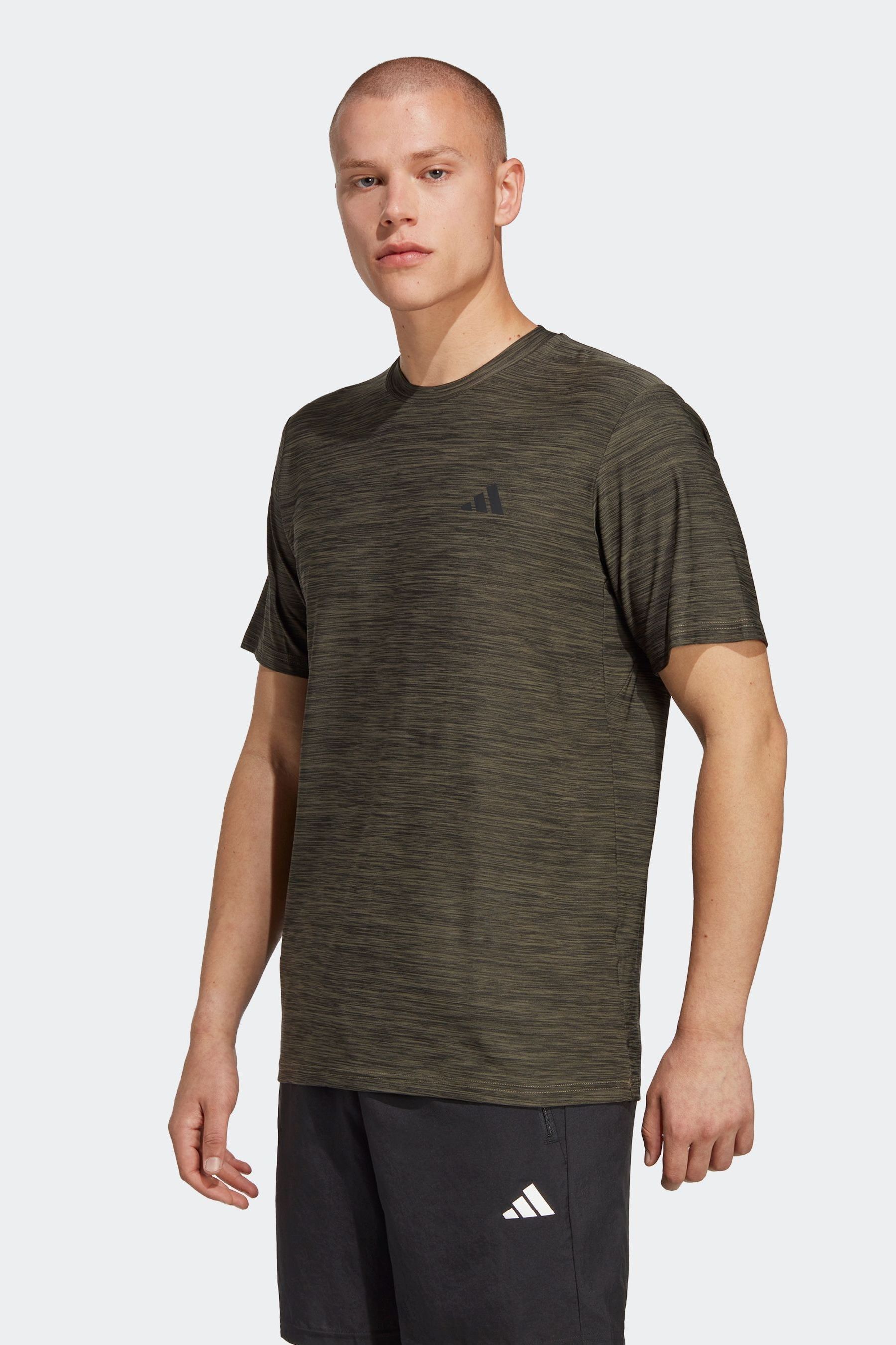 Buy adidas Olive Green PERFORMANCE Train Essentials Stretch Training T Shirt from Next Luxembourg