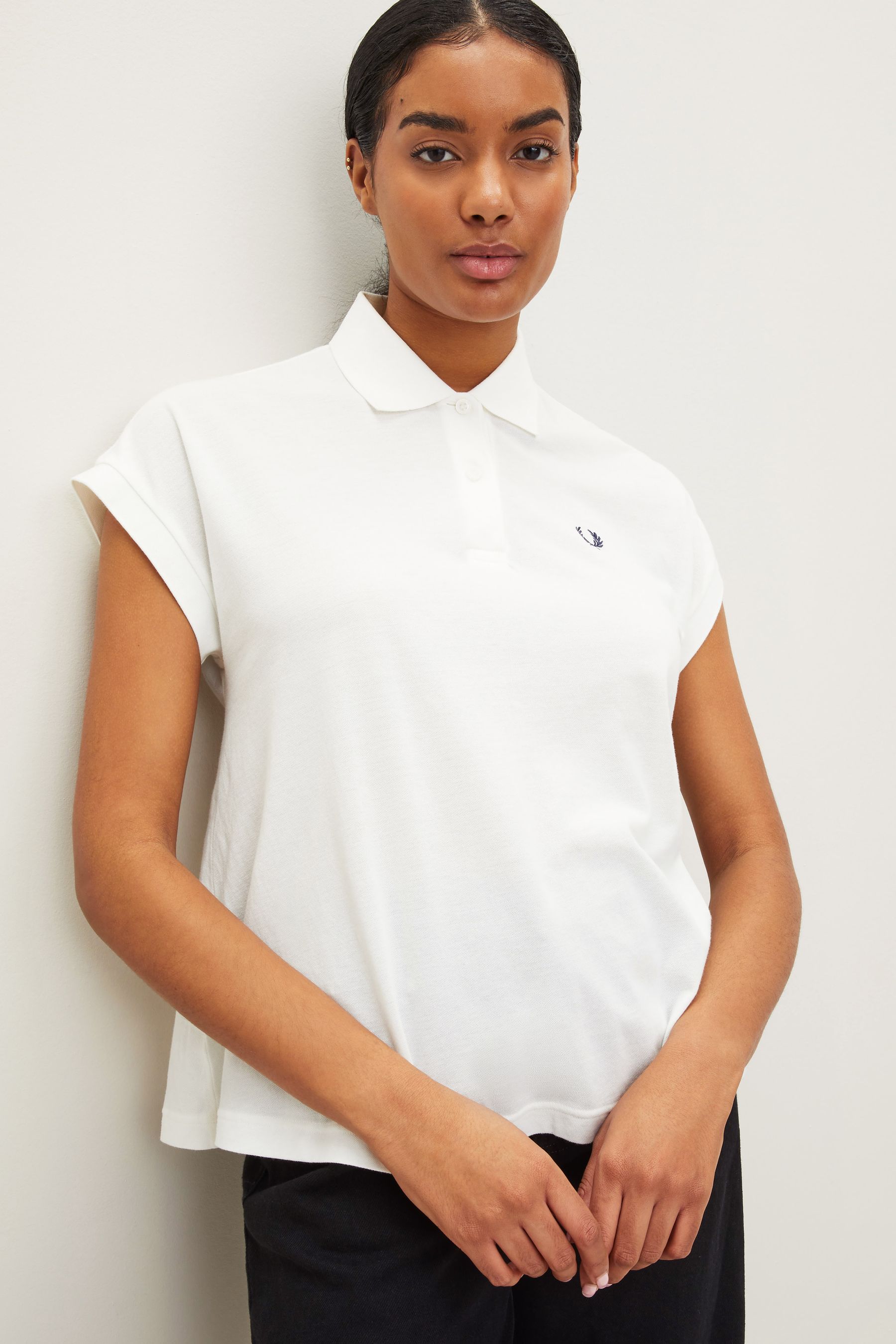 Buy Fred Perry White A Line Pique Polo Shirt from Next Estonia