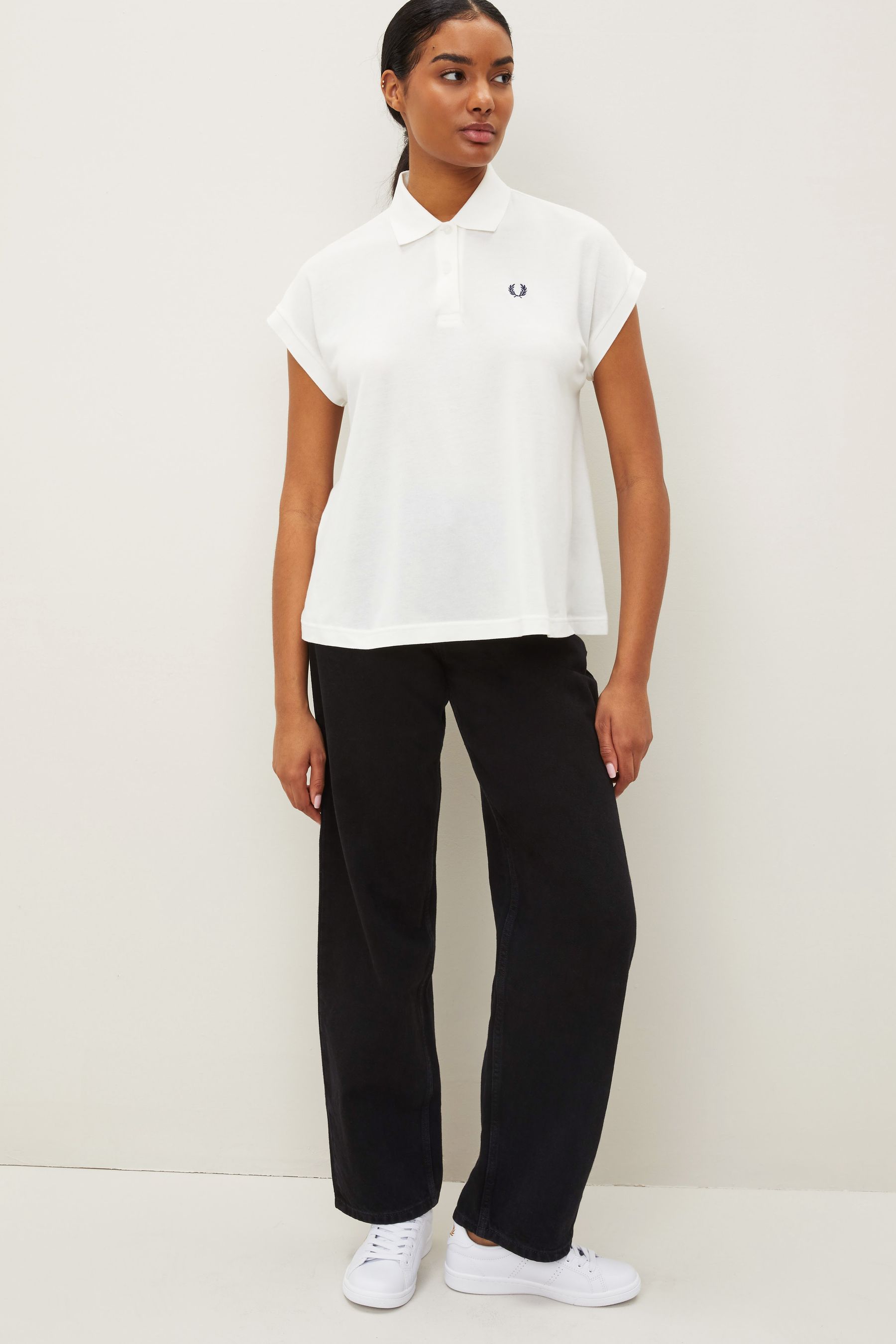 Buy Fred Perry White A Line Pique Polo Shirt from Next Estonia
