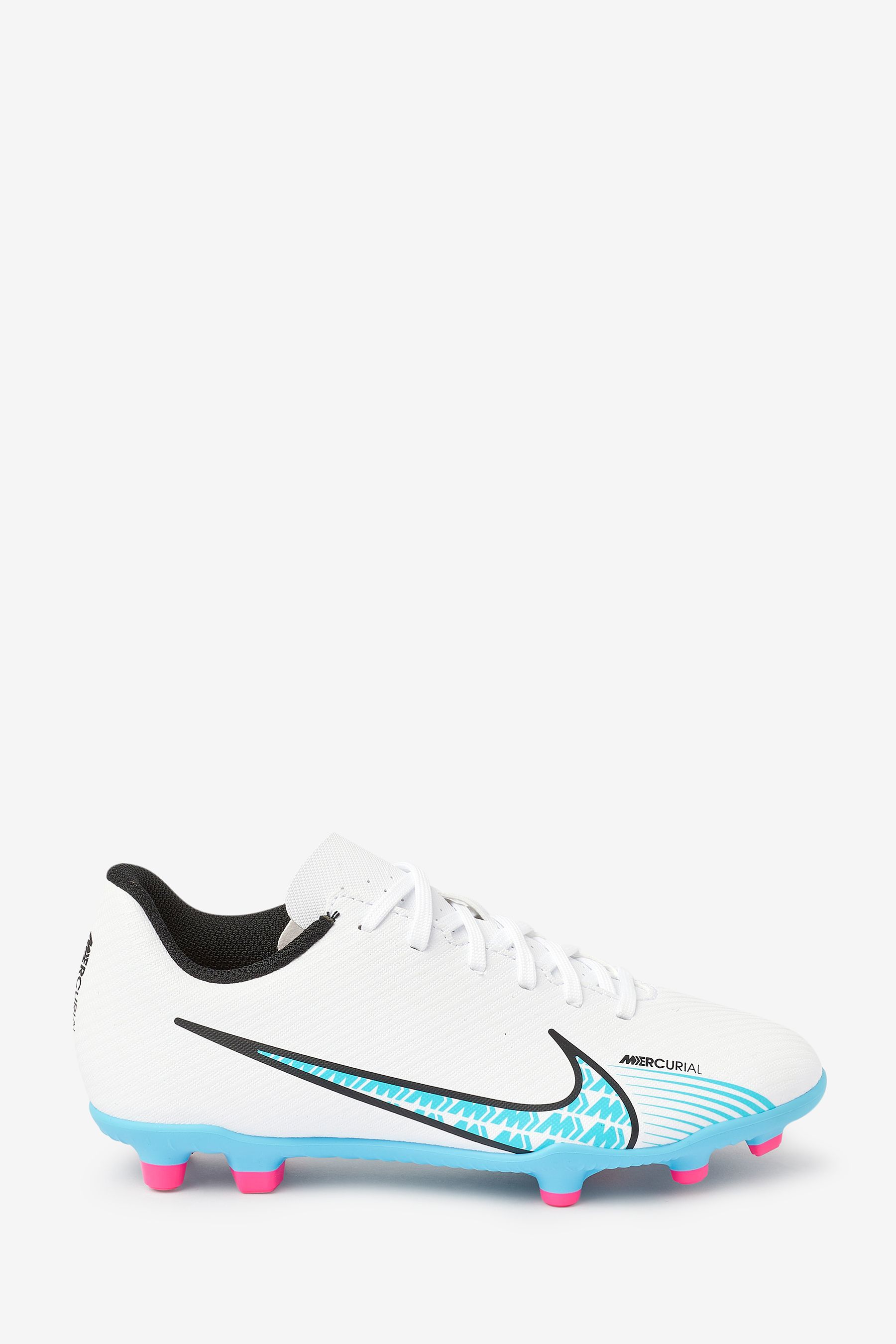 Buy Nike White Jr. Mercurial Vapour 15 Club Firm Ground Football Boots from Next Luxembourg