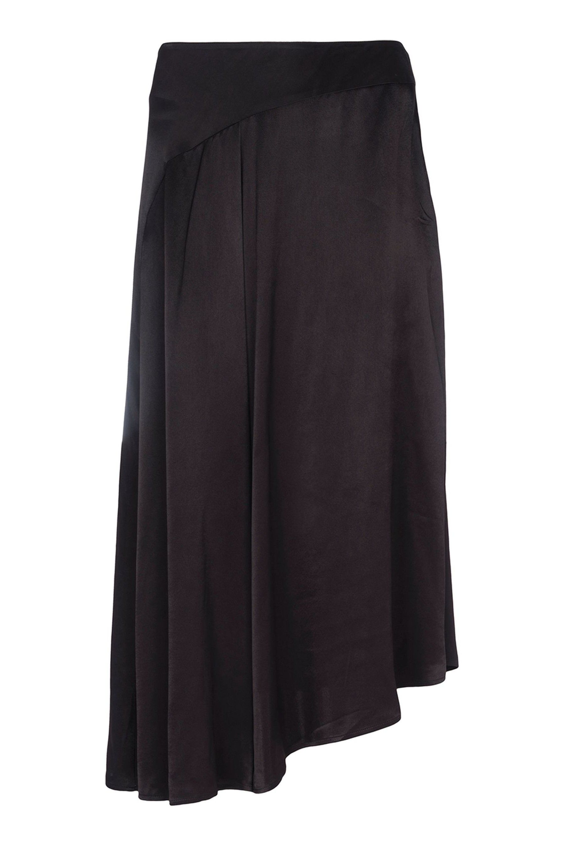 Buy Mint Velvet Black Satin Slip Midi Skirt from Next Luxembourg