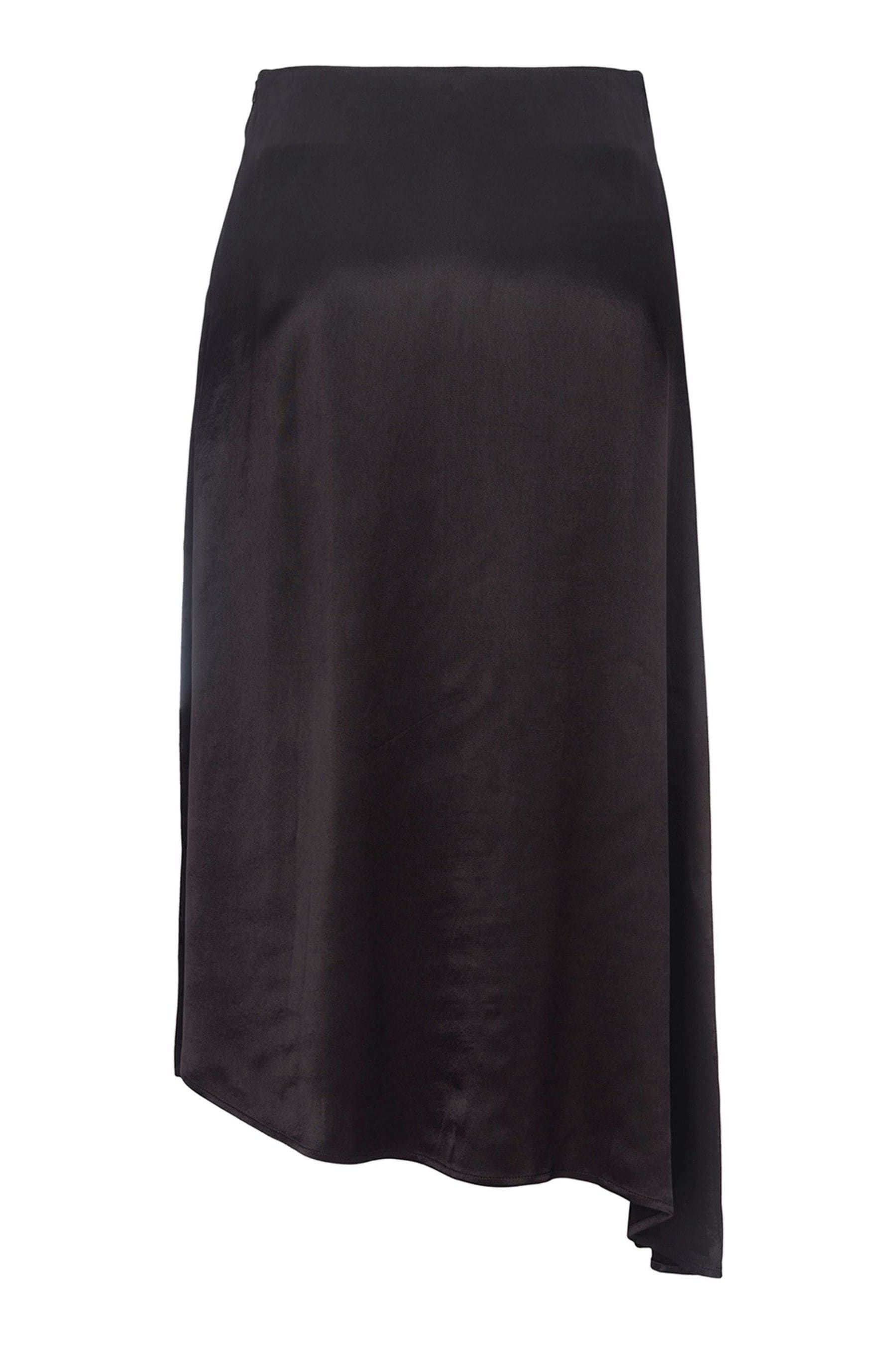 Buy Mint Velvet Black Satin Slip Midi Skirt from Next Luxembourg