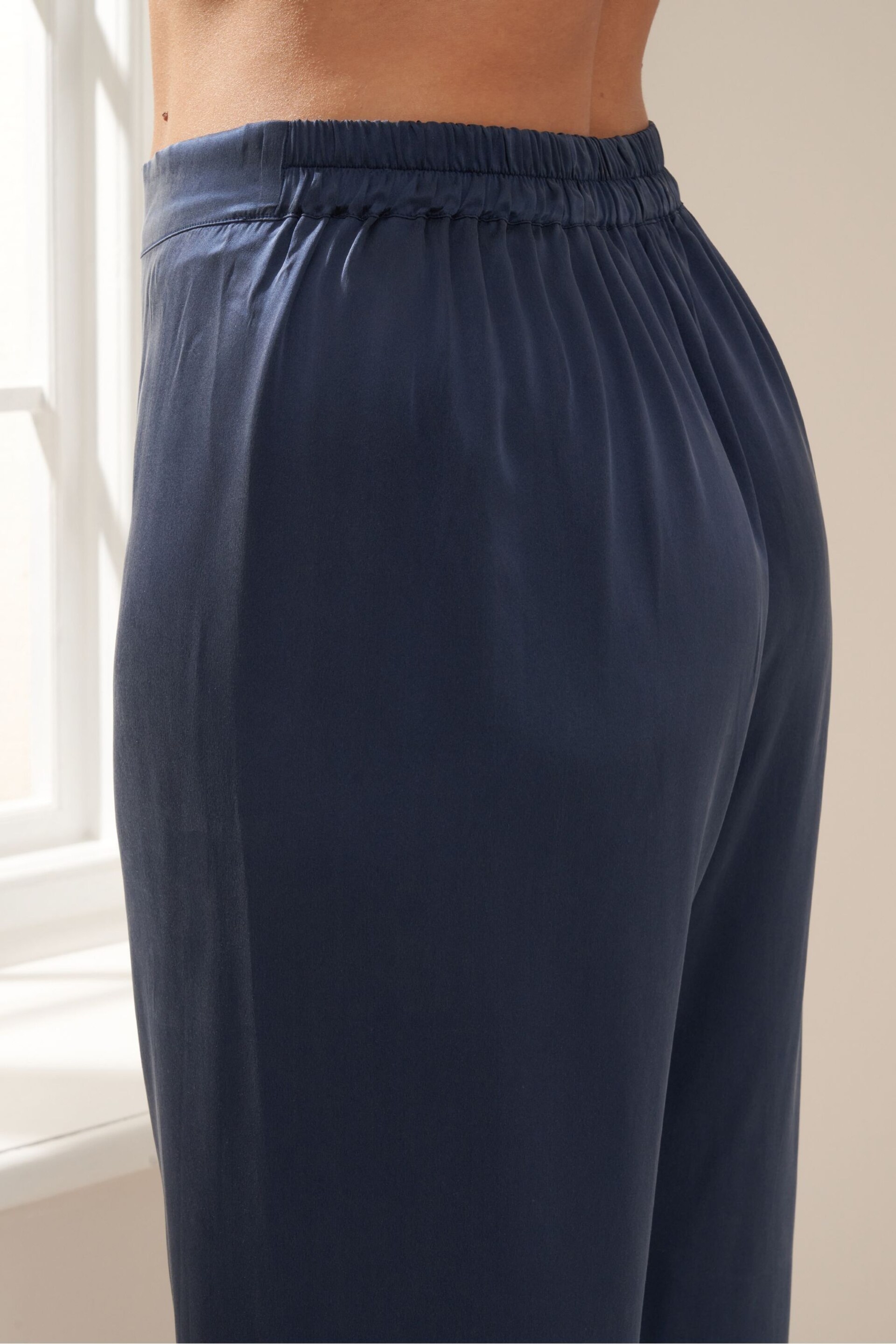Truly Blue Midnight Silk Cami And Trousers Set - Image 3 of 4