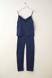 Truly Blue Midnight Silk Cami And Trousers Set - Image 4 of 4