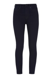 7 For All Mankind Blue Aubrey High Waisted Skinny Jeans - Image 5 of 5