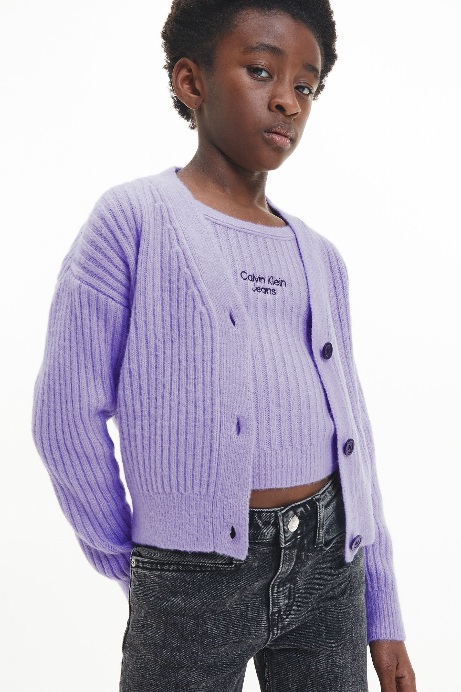 Girls plum cardigan hot sale