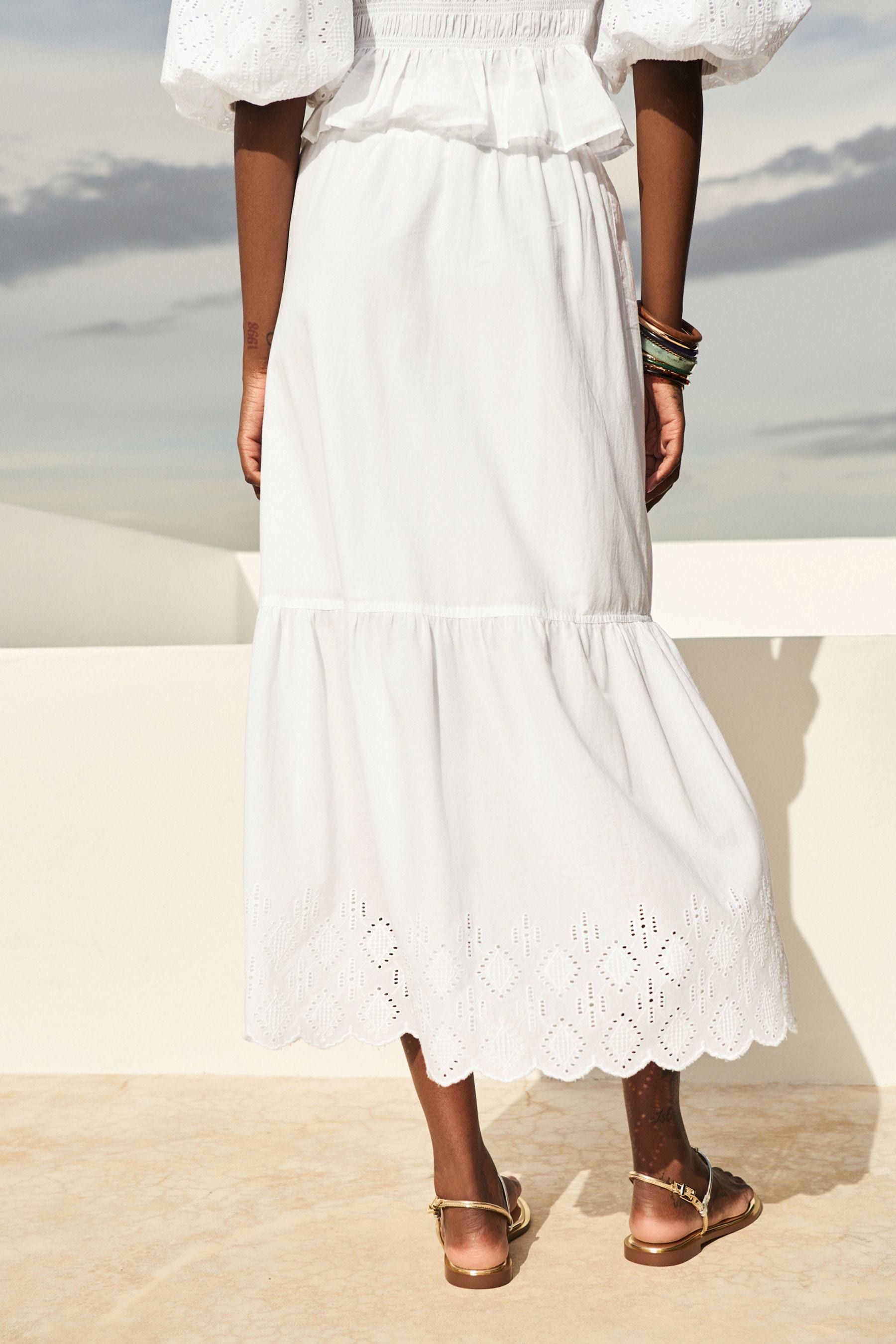 Button through skirt midi discount