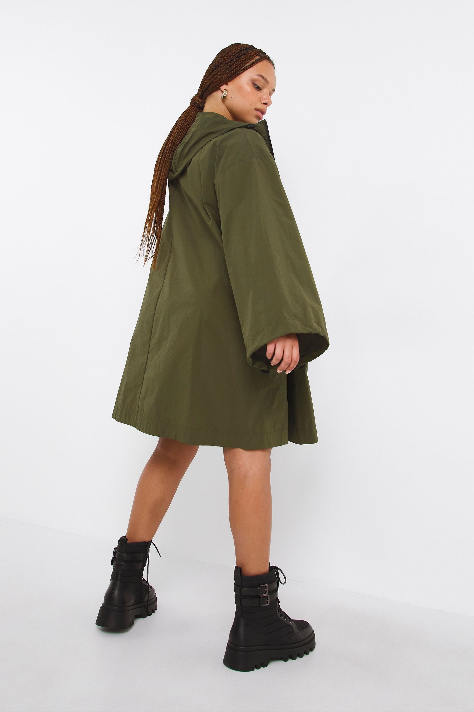 Poncho parka hotsell