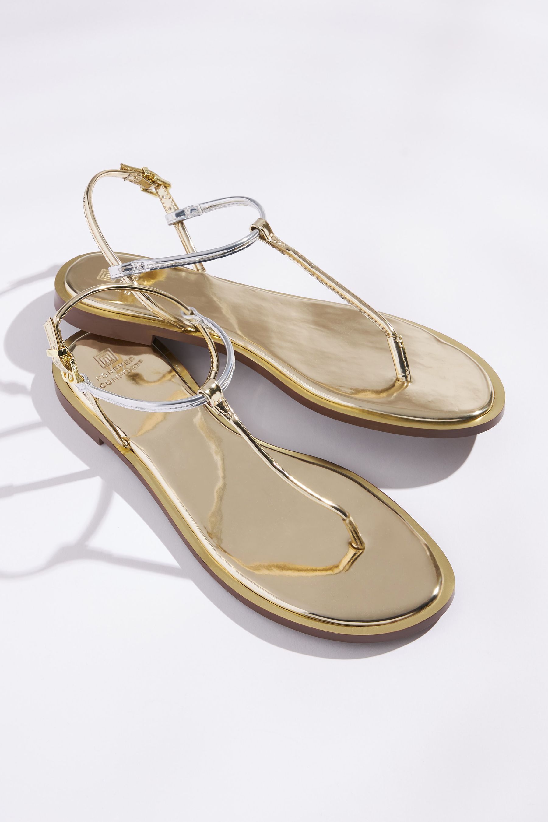 Buy Silver Forever Comfort Mirrored Toe Post Sandals from Next Luxembourg