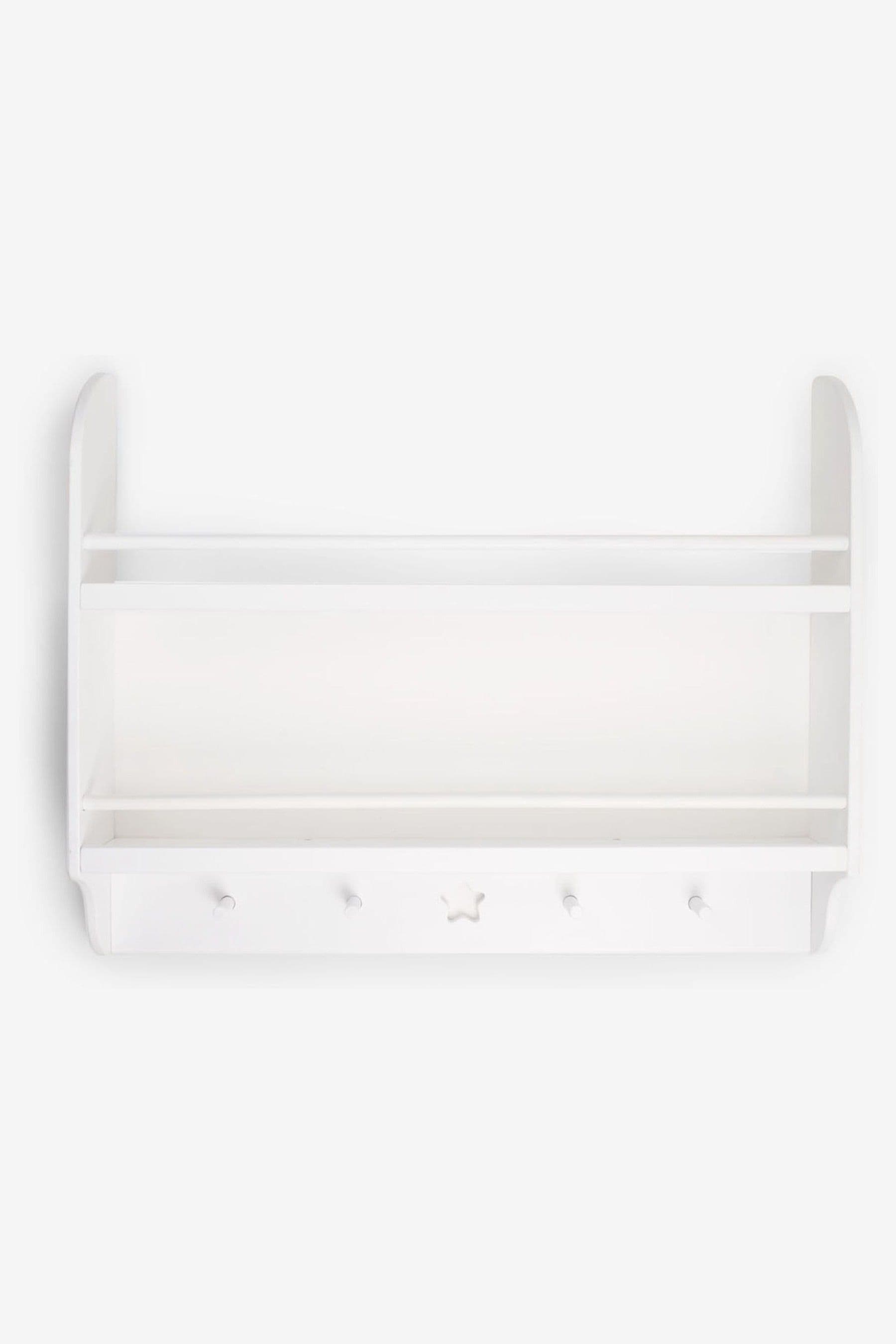 Buy JoJo Maman Bebe Star Wall Shelf With Hooks from the Next UK online shop