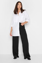 Long Tall Sally Black Pintuck Wide Leg Trousers - Image 2 of 2