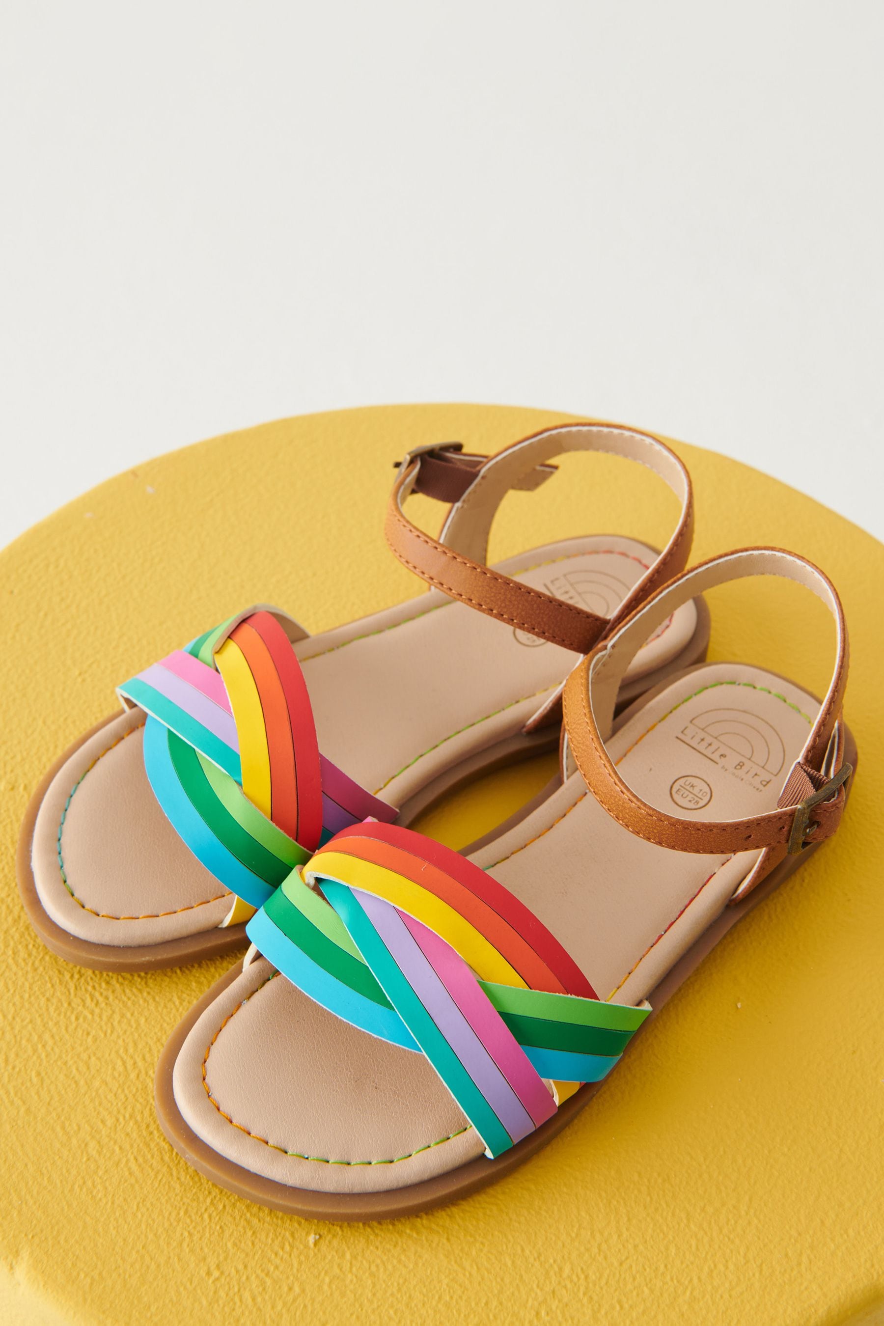Buy Little Bird by Jools Oliver Multi Younger Rainbow Knot Sandals from Next Luxembourg