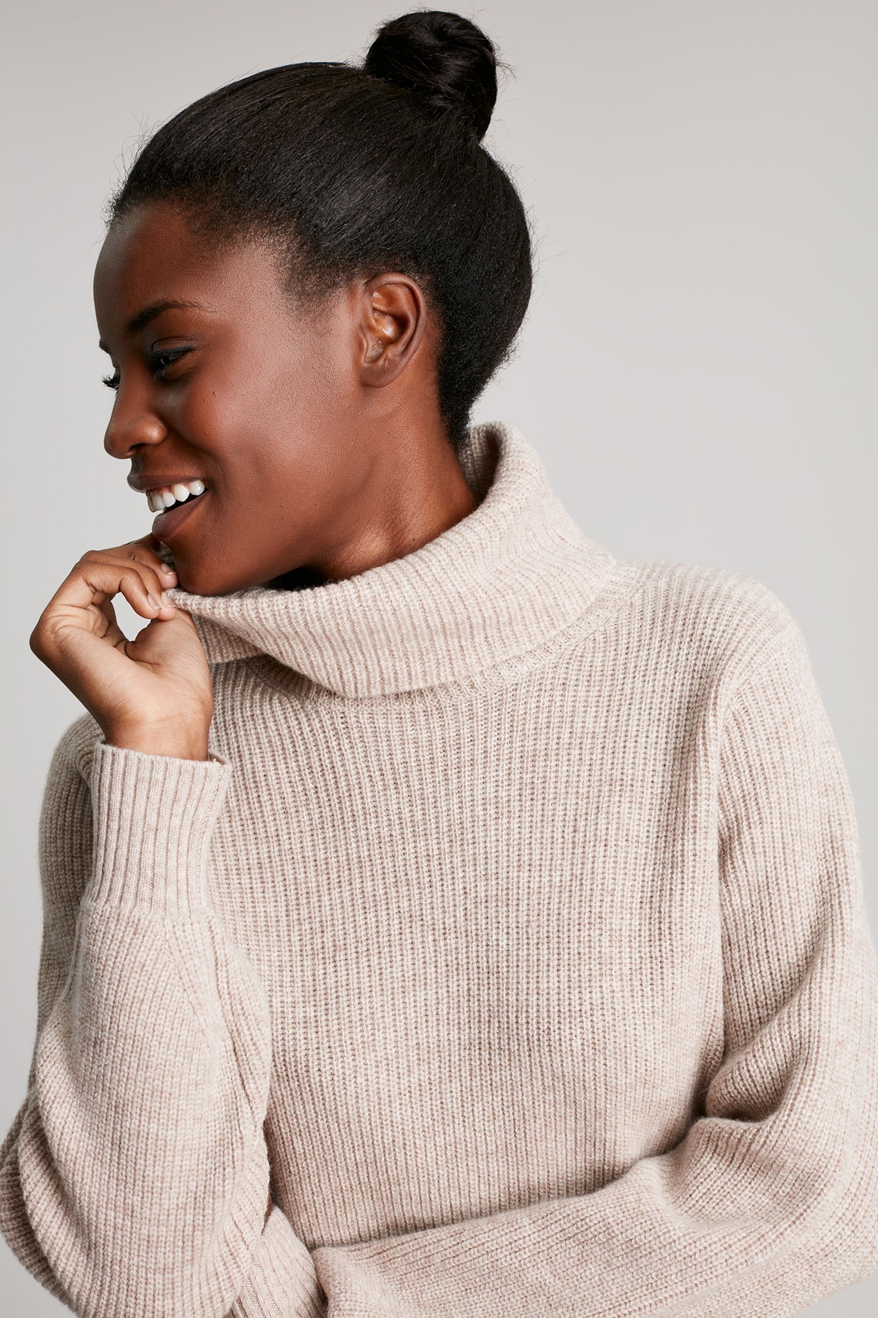 Buy Joules Halton Brown Roll Neck Jumper from Next Luxembourg