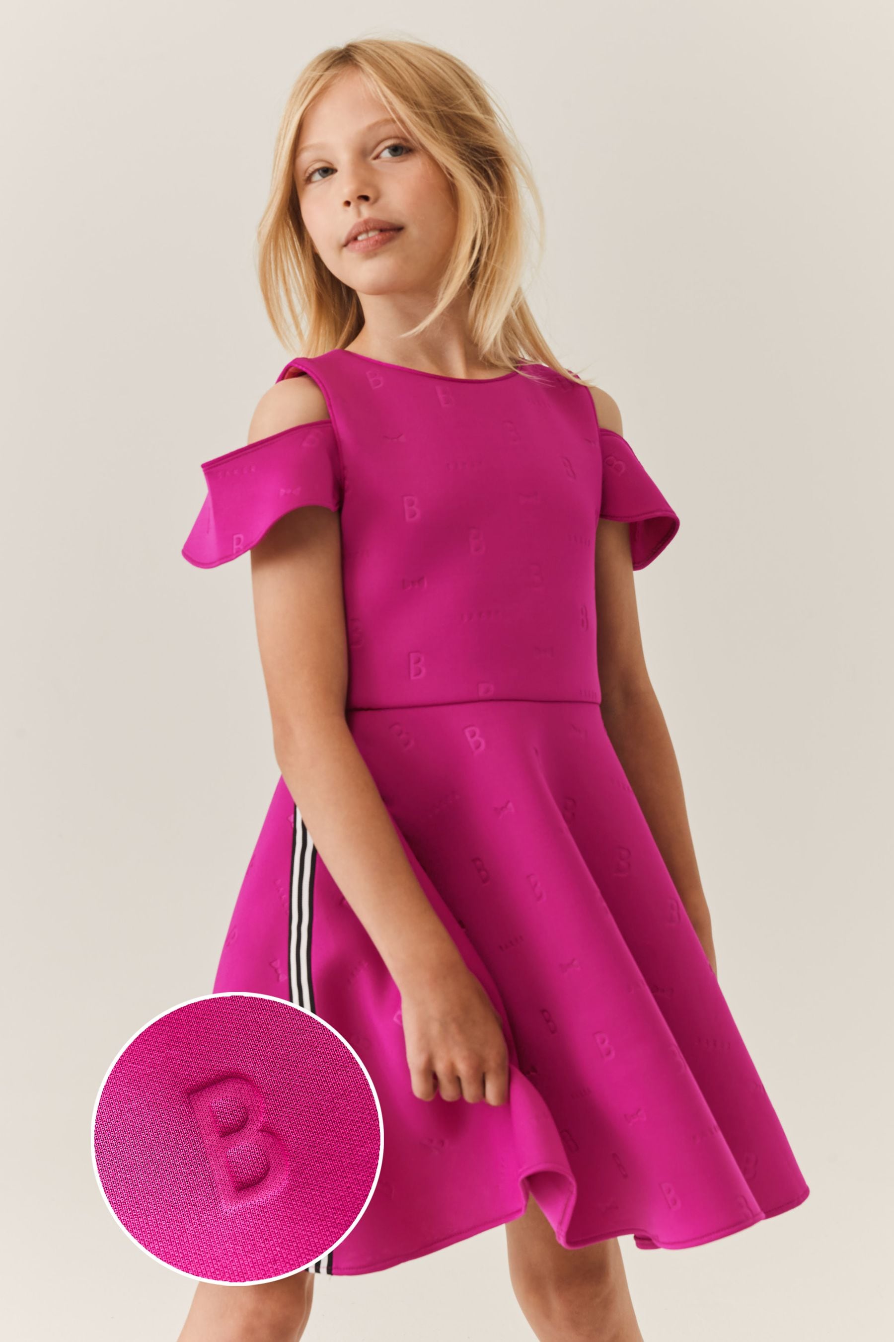 Girls pink ted baker dress store