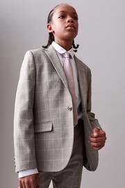 Neutral Check Suit Jacket (12mths-16yrs) - Image 1 of 7