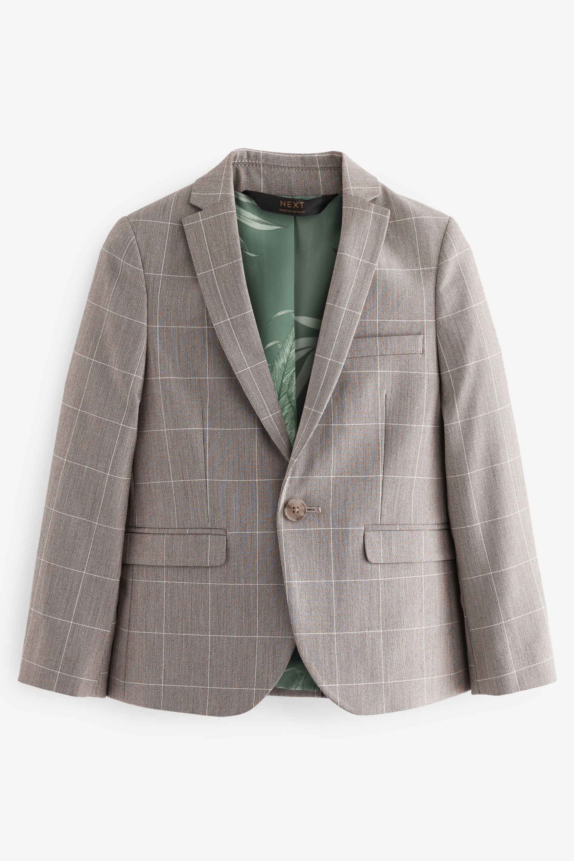 Neutral Check Suit Jacket (12mths-16yrs) - Image 4 of 7